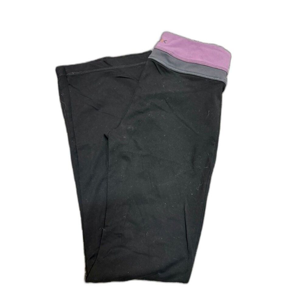 VSX Black Leggings with Purple and Gray